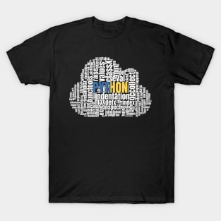 Python Word cloud t shirt for Programmers T-Shirt